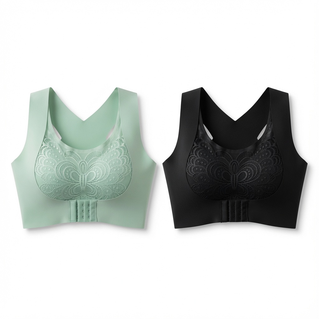 1 (1) ২ পিস -Premium Quality Butterfly Magic Bra - Image 1
