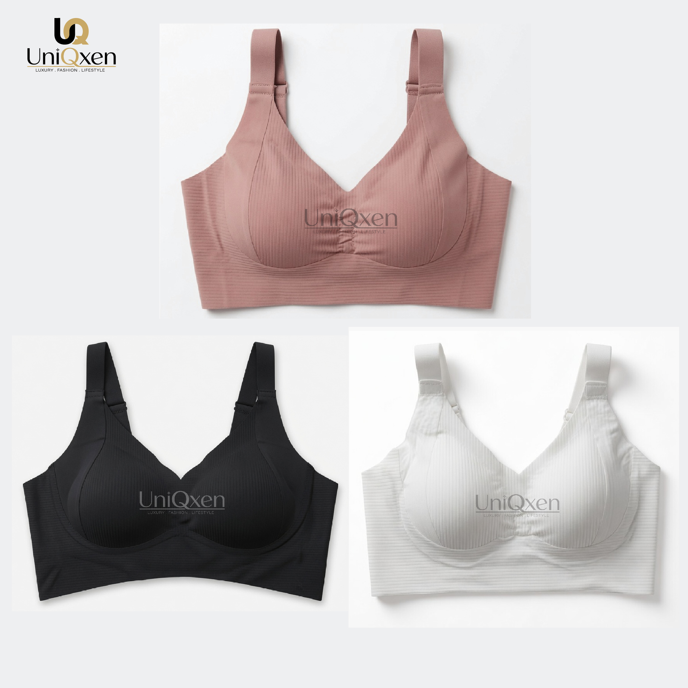 3 (3) ৩ পিস -Premium Quality Seamless Support Bra - Image 1