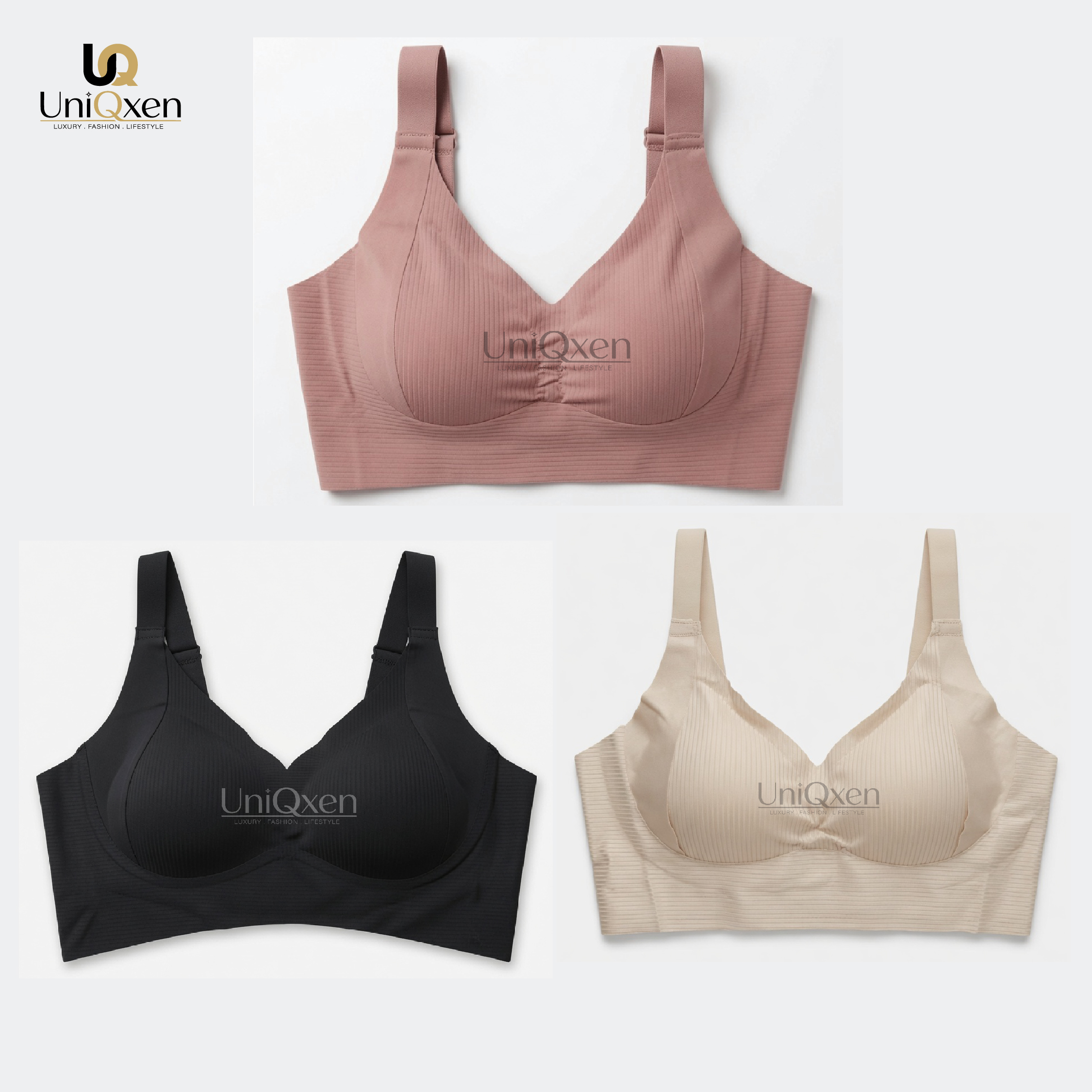 3 (4) ৩ পিস -Premium Quality Seamless Support Bra - Image 1