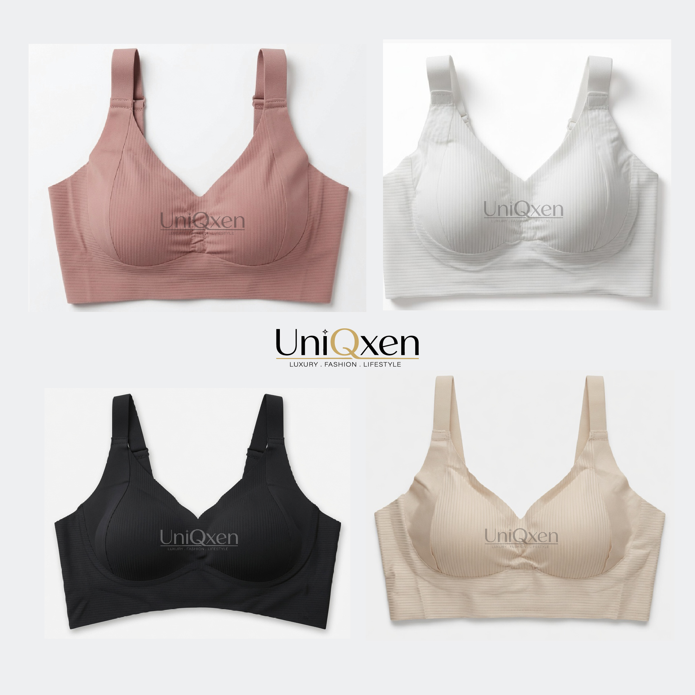 444444 ৪ পিস -Premium Quality Seamless Support Bra - Image 1